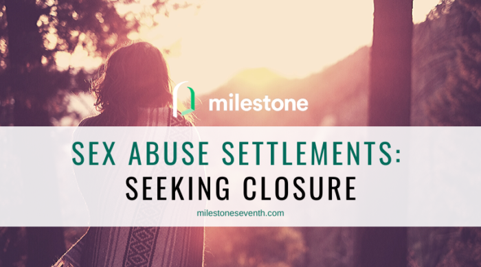 Seeking closure after a sex abuse lawsuit settlement